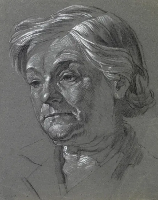 Framed Print : Sketch of a middle-aged woman Framed Print : Sketch of a middle-aged woman