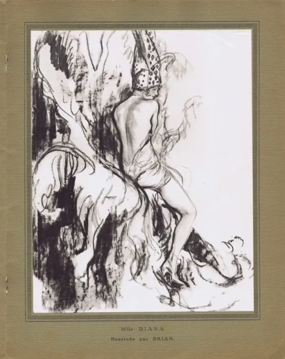 Framed Print : A sketch of Mlle Diana in the revue Bonjour Paris at the Cas Framed Print : A sketch of Mlle Diana in the revue Bonjour Paris at the Cas