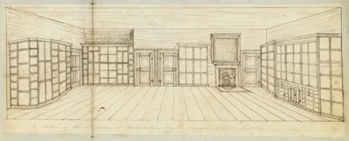 Framed Print : Sketch of the Museum at Dartford in Kent Framed Print : Sketch of the Museum at Dartford in Kent