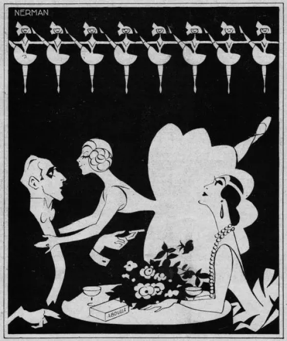 Framed Print : Sketch by Nerman, Un Baisir Ou Une Abdulla, 1925 Framed Print : Sketch by Nerman, Un Baisir Ou Une Abdulla, 1925