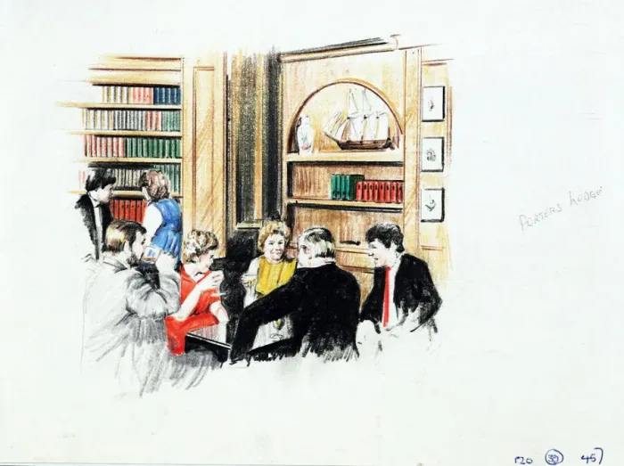 Framed Print : Sketch of Porters Lodge PH, City, London Framed Print : Sketch of Porters Lodge PH, City, London