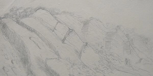 Sketch of Shucknall Quarries, Herefordshire