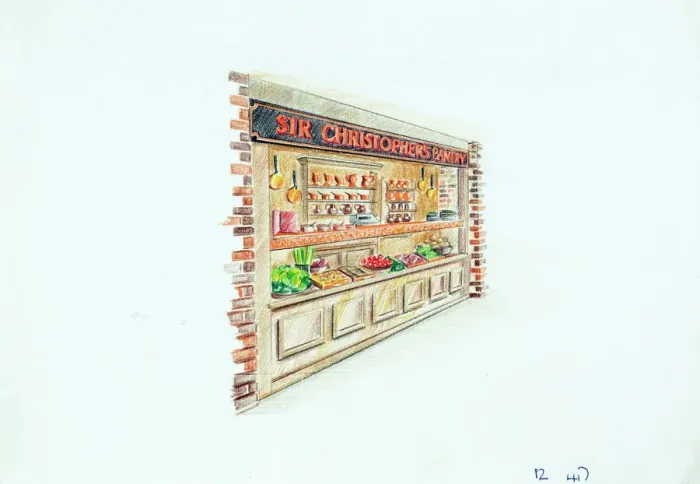 Framed Print : Sketch of Sir Christopher Hatton PH, Clerkenwell, London Framed Print : Sketch of Sir Christopher Hatton PH, Clerkenwell, London
