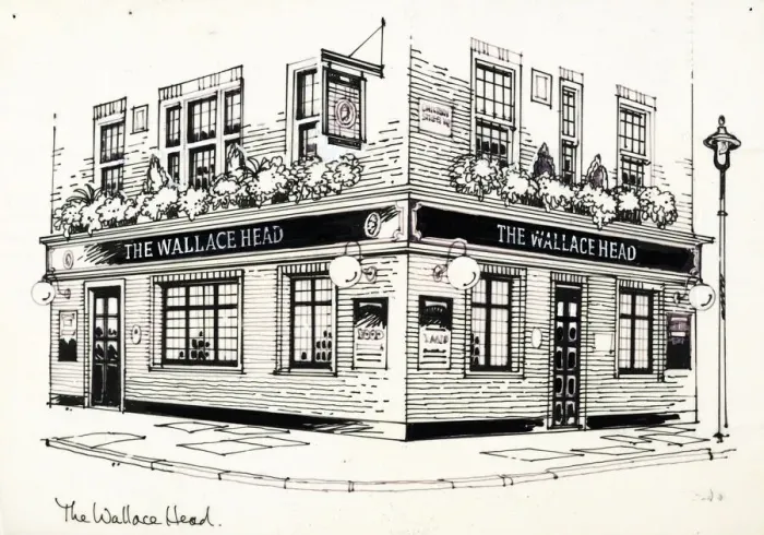 Framed Print : Sketch of Wallace Head PH, Marylebone, London Framed Print : Sketch of Wallace Head PH, Marylebone, London