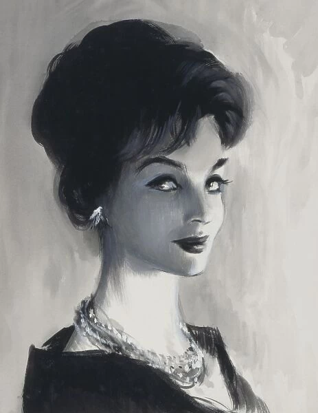 Sketch of a woman by David Wright, late 1950s