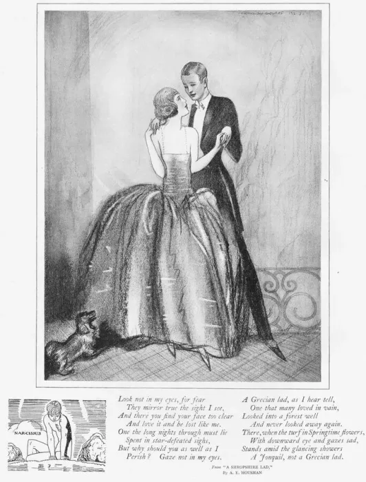 Framed Print : A sketch of young dancing couple, 1925 Framed Print : A sketch of young dancing couple, 1925