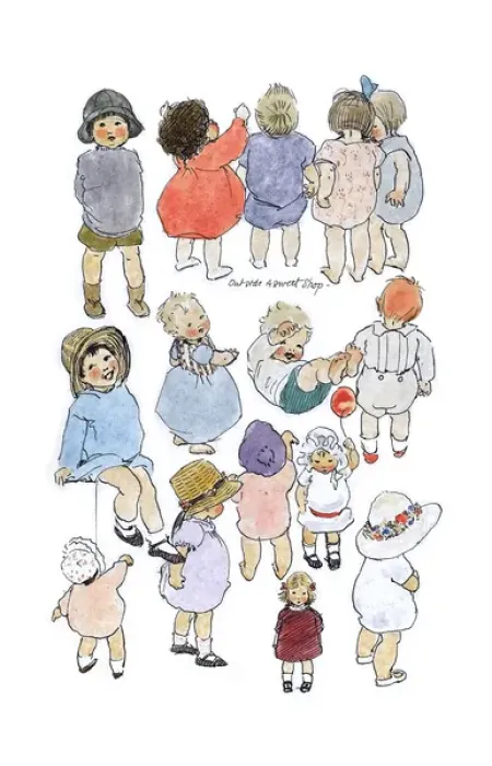 Framed Print : A Sketchbook - Mothers and Children Framed Print : A Sketchbook - Mothers and Children