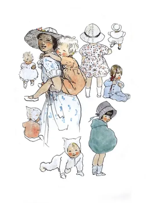 Framed Print : A Sketchbook - Mothers and Children Framed Print : A Sketchbook - Mothers and Children