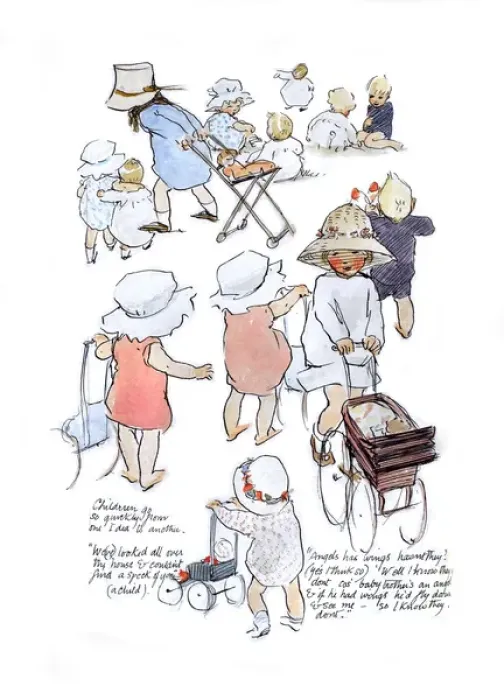 Framed Print : A Sketchbook - Mothers and Children Framed Print : A Sketchbook - Mothers and Children