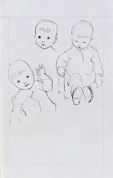 Framed Print : A Sketchbook - Mothers and Children Framed Print : A Sketchbook - Mothers and Children