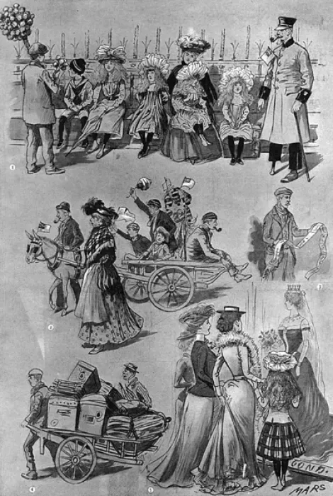 Framed Print : Sketches during the Coronation, 1902 Framed Print : Sketches during the Coronation, 1902