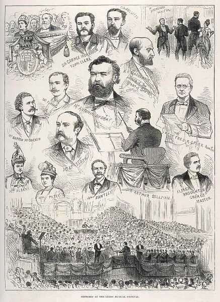 Sketches at Leeds Music Festival 1886