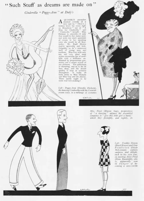 Framed Print : Sketches of the musical comedy Peggy Ann at Dalys Framed Print : Sketches of the musical comedy Peggy Ann at Dalys