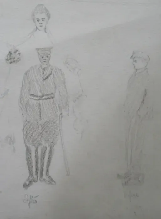 Framed Print : Sketches of people by Reverend Baden Powell Framed Print : Sketches of people by Reverend Baden Powell