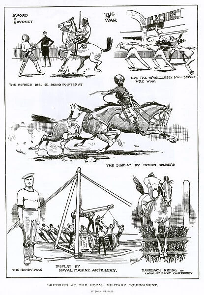 Sketches at the Royal Military Tournament