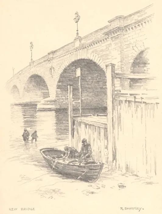 Framed Print : Sketches along the Thames Framed Print : Sketches along the Thames