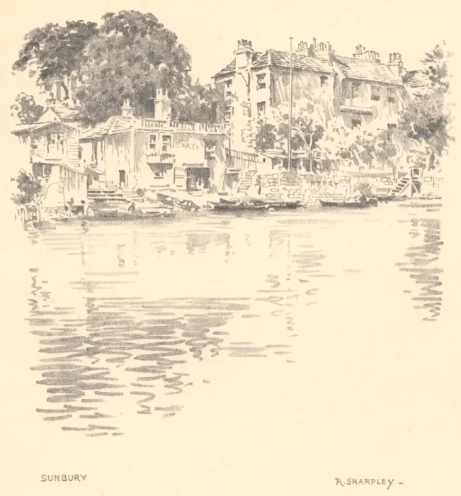 Framed Print : Sketches along the Thames Framed Print : Sketches along the Thames