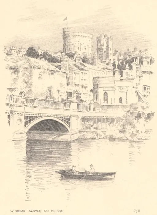 Framed Print : Sketches along the Thames Framed Print : Sketches along the Thames