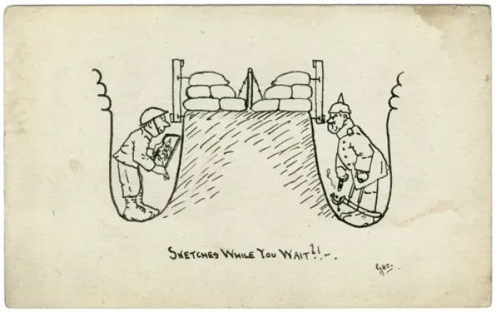 Framed Print : Sketches While You Wait by George Ranstead Framed Print : Sketches While You Wait by George Ranstead