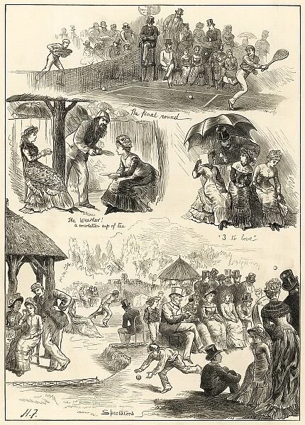 Sketches at Wimbledon 1879