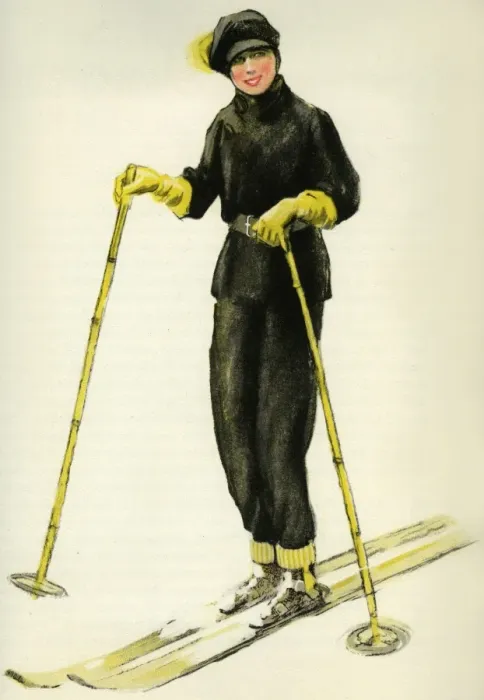 Framed Print : Skier. Anon 1925. jpg Framed Print : Skier. Anon 1925. jpg