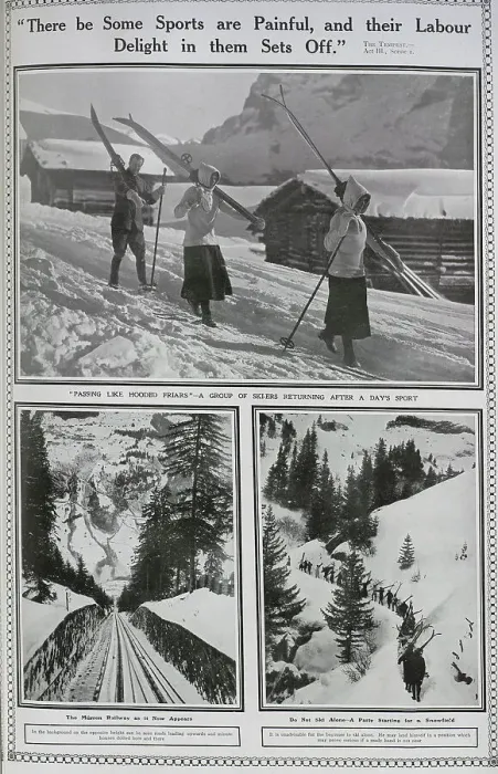 Framed Print : Skiers returning Framed Print : Skiers returning