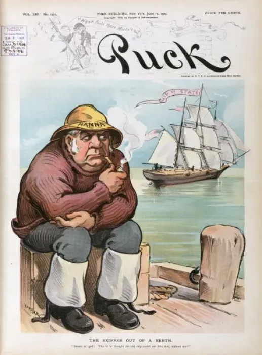 Framed Print : The skipper out of a berth