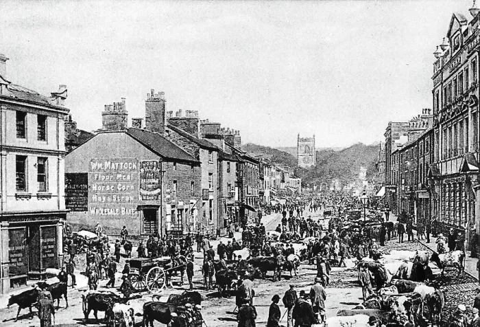 Framed Print : Skipton High Street early 1900s Framed Print : Skipton High Street early 1900s