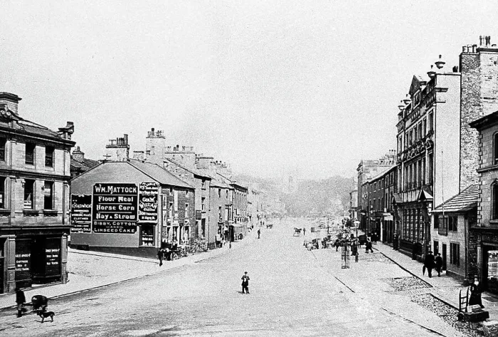 Framed Print : Skipton High Street early 1900s Framed Print : Skipton High Street early 1900s