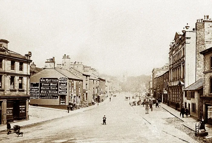 Framed Print : Skipton High Street early 1900s Framed Print : Skipton High Street early 1900s