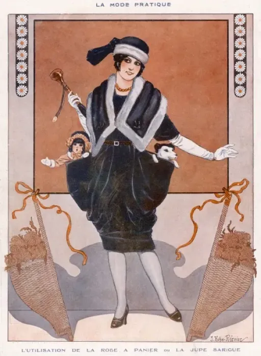 Framed Print : A Skirt Basket 1919 Framed Print : A Skirt Basket 1919