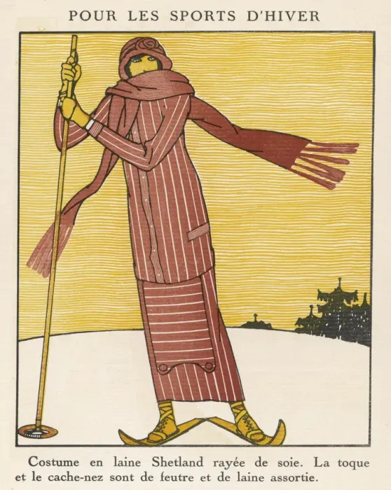 Framed Print : Skiwear for 1913 Framed Print : Skiwear for 1913