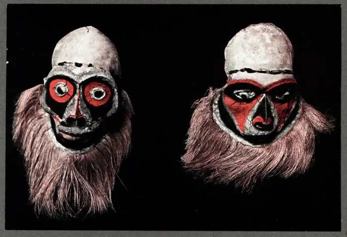 Framed Print : Skull Face Masks Framed Print : Skull Face Masks