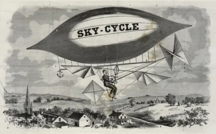 Framed Print : Sky-cycle. Date c1892 Aug. 15 Framed Print : Sky-cycle. Date c1892 Aug. 15