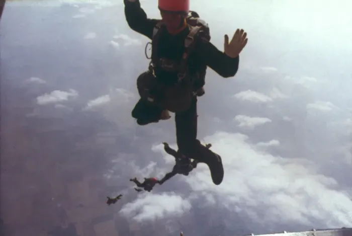 Framed Print : Sky Divers 1960S Framed Print : Sky Divers 1960S