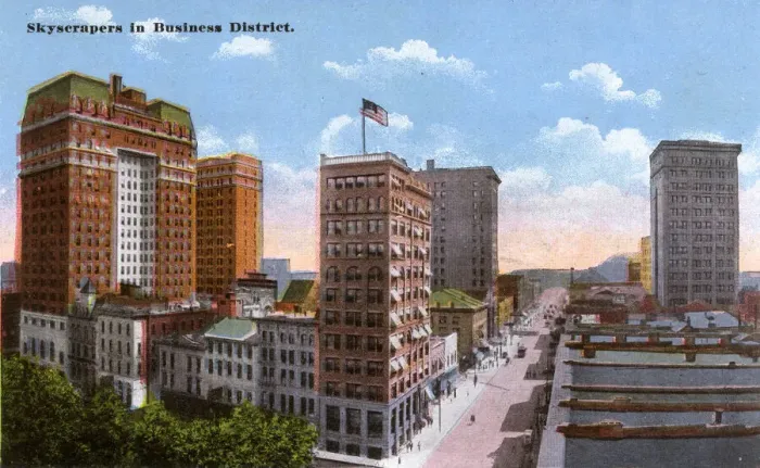 Framed Print : Skyscrapers in business district, Memphis, Tennessee, USA Framed Print : Skyscrapers in business district, Memphis, Tennessee, USA