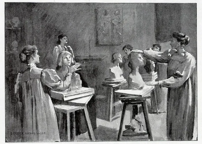 Framed Print : Slade Art School, women sculptors Framed Print : Slade Art School, women sculptors