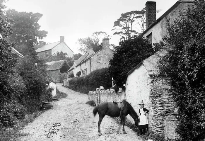 Framed Print : Slade near Ilfracombe early 1900s Framed Print : Slade near Ilfracombe early 1900s
