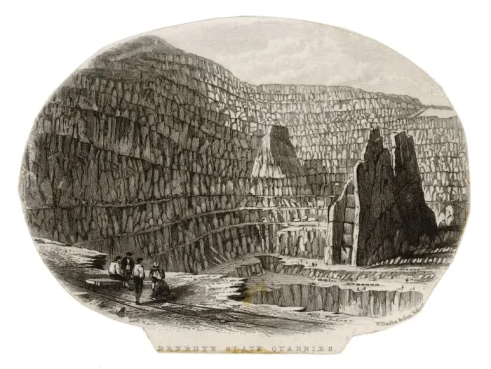 Framed Print : Slate Quarry / Wales Framed Print : Slate Quarry / Wales