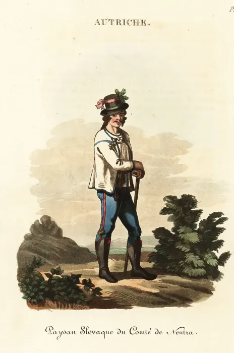 Framed Print : Slav youth of Nitra Country (Slovakia), 18th century Framed Print : Slav youth of Nitra Country (Slovakia), 18th century