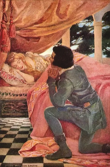 Framed Print : The Sleeping Beauty Date: 1911 Framed Print : The Sleeping Beauty Date: 1911