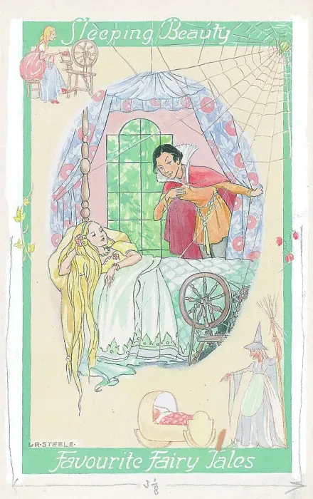 Framed Print : Sleeping Beauty. Sub-title: Favourite Fairy Tales Framed Print : Sleeping Beauty. Sub-title: Favourite Fairy Tales