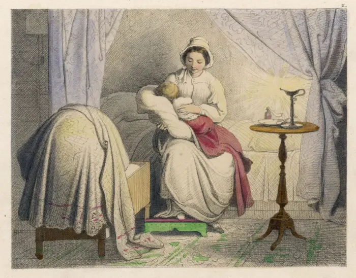 Framed Print : SLEEPING ON MOTHERS LAP Framed Print : SLEEPING ON MOTHERS LAP