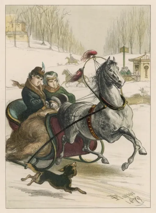 Framed Print : Sleighing in Spain Framed Print : Sleighing in Spain