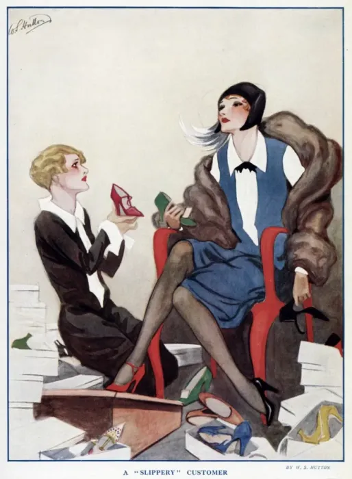 Framed Print : A Slippery Customer by W. S. Hutton 1927 Framed Print : A Slippery Customer by W. S. Hutton 1927