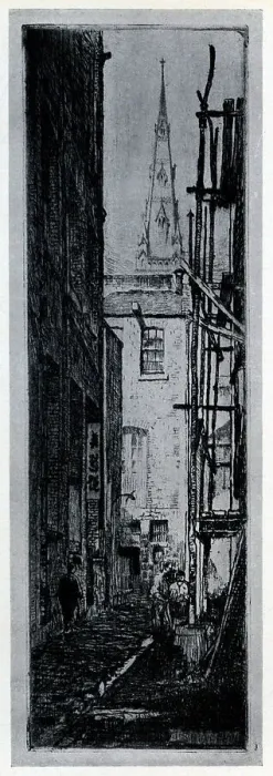 Framed Print : The Slum. This etching shows The Slum, located at Bullen Lane Framed Print : The Slum. This etching shows The Slum, located at Bullen Lane