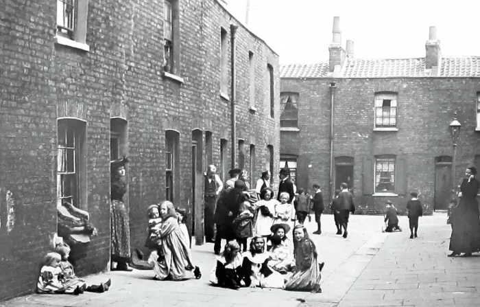 Framed Print : Slum housing in South London