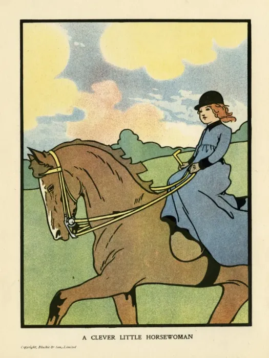 Framed Print : Small Girl on Horse Framed Print : Small Girl on Horse