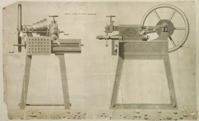 Framed Print : Small lever planing machine Framed Print : Small lever planing machine