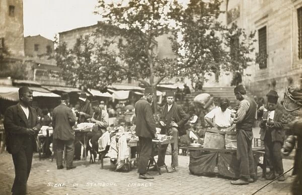 Small outdoor Market in Constantinople